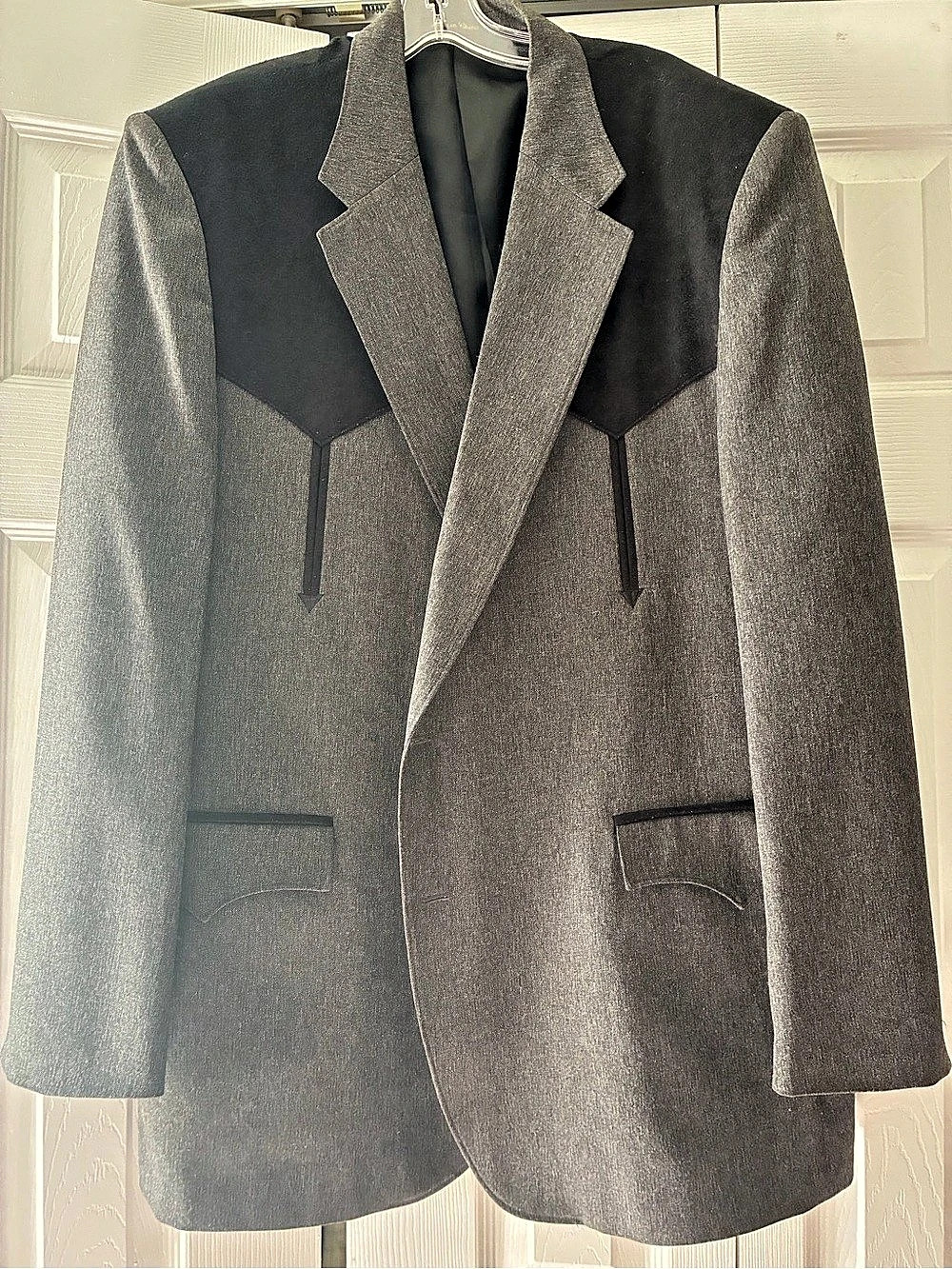 Circle Men's Color Block Wool-Style Coat Size 50L